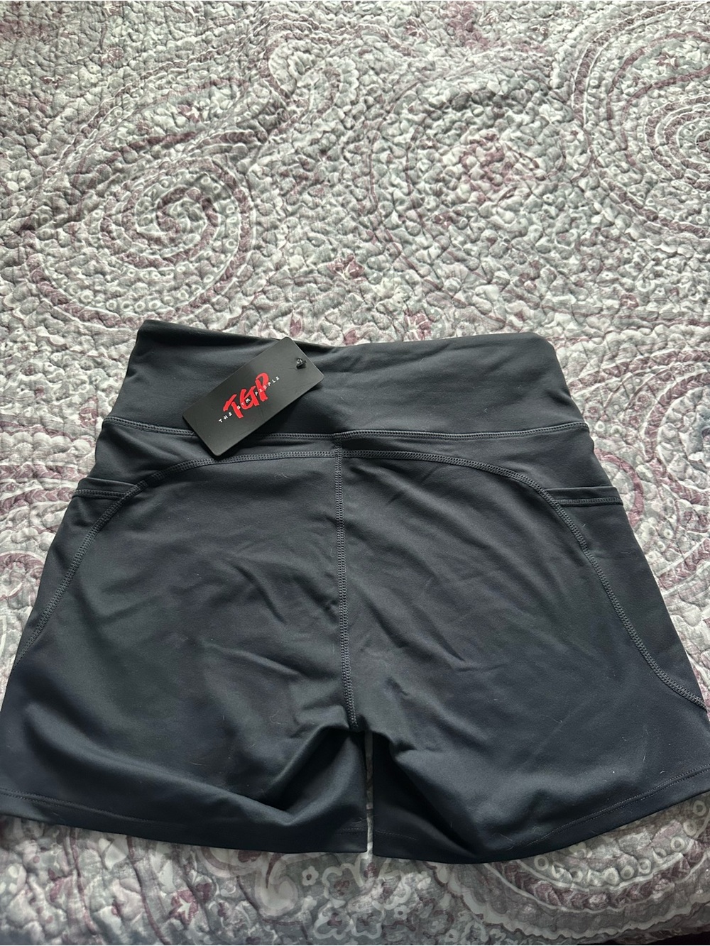 TGR Black Women's High-Waist Athletic Shorts